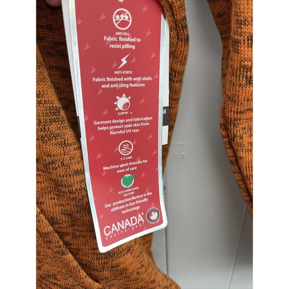 Canada Weather Gear Terrain Fleece Hoodie U Unisex XXL NWT $70 - Picture 4 of 6